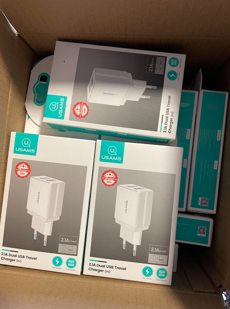 Kopie von USB Doppel Netzteil 12er Pack