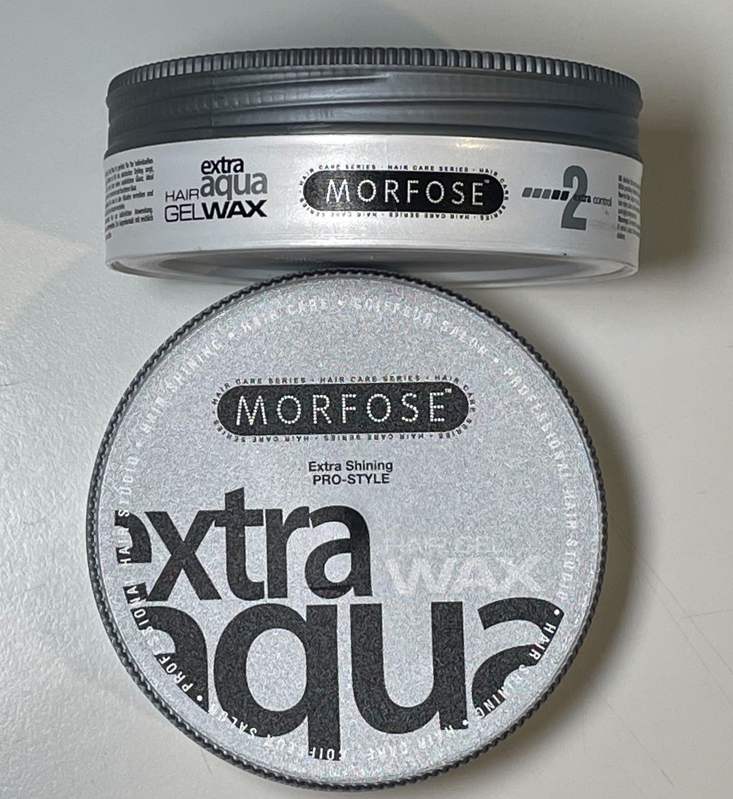 Morfose Hair Gel Wax weiß Extra Aqua 175 ml Extra Shining Pro Style