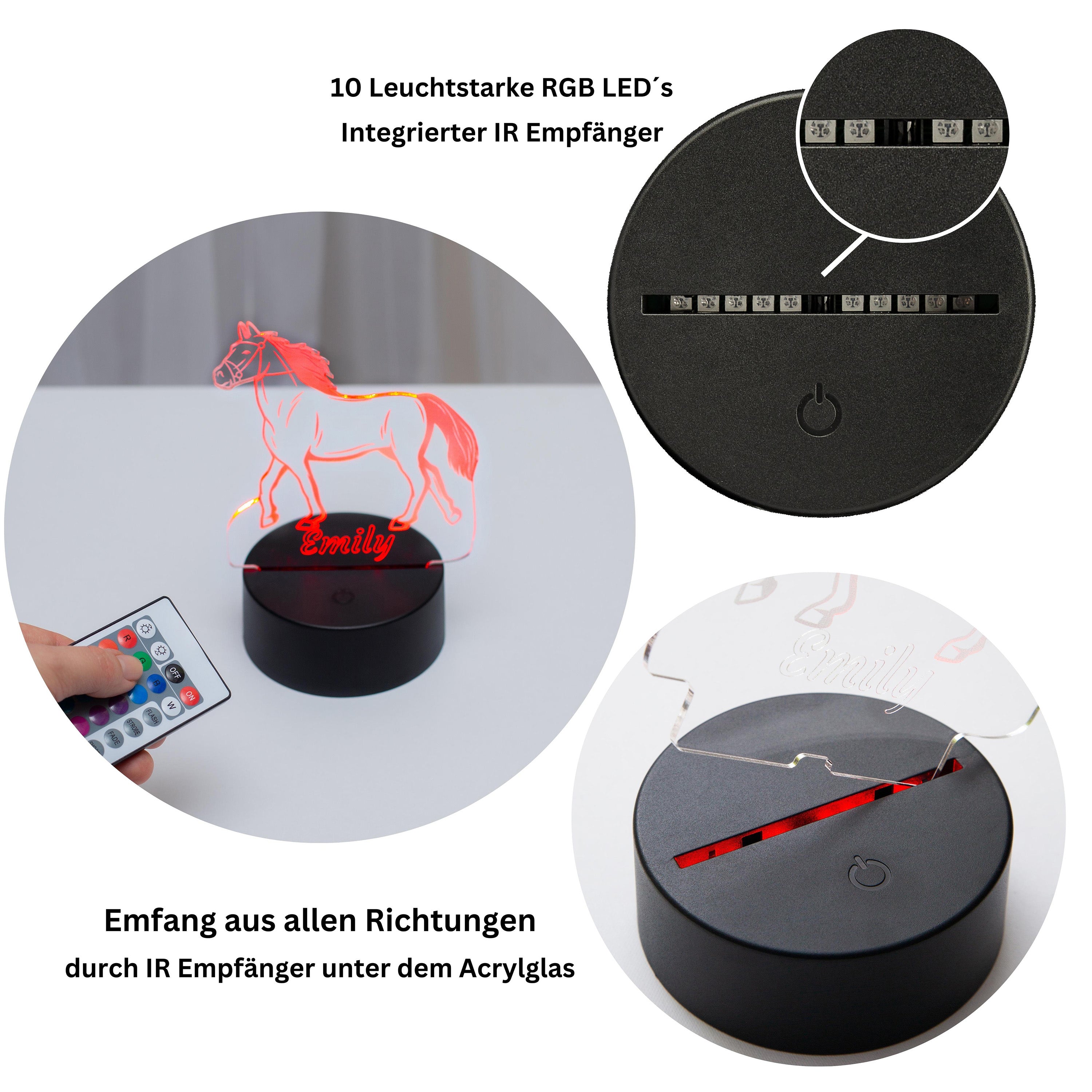 Premium Sockel für Acrylglas Nachtlichter 1 Stück
